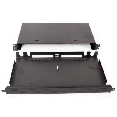 Оптична шафа 19″ Optokon Rack Mount VJ6 з висувною полицею, 1U, до 48 волокон