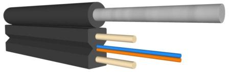 Плоский подвесной Drop кабель для сетей FTTx