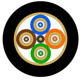 Тактичний breakout-кабель 4F, TPU, Ø7.5 мм