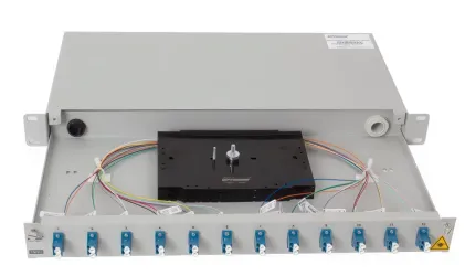 TMVJ оптичний rack-mount шафа 1U з висувною полицею — до 96 волокон