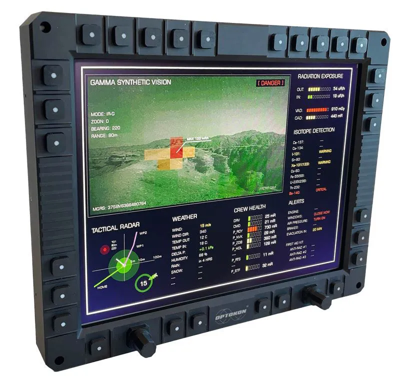 OPTOKON AIRDA / XARDA — защищенный дисплейный терминал (Ruggedized Display Assistant)