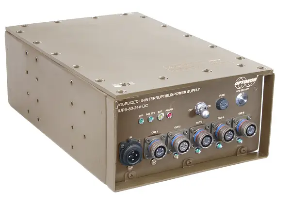 Захищені джерела живлення та UPS OPTOKON для військових, промислових і польових систем