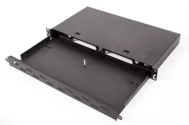 Optokon Rack Mount VJ6 — оптический шкаф 1U с выдвижной полкой для 19″ стойки